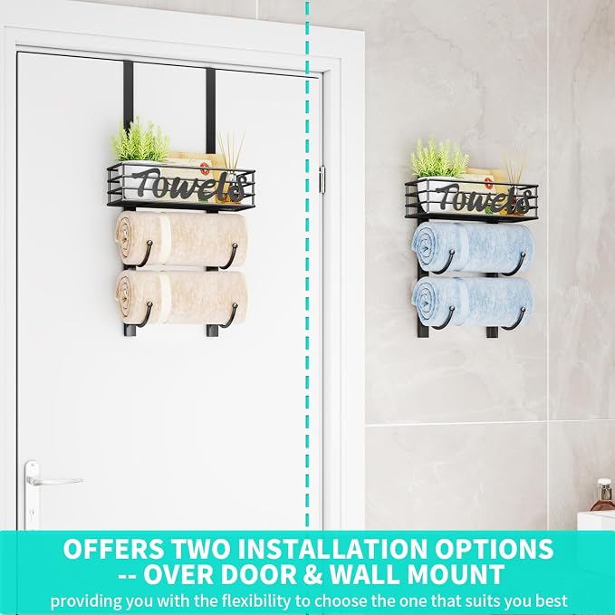 HapiRm Towel Racks for Bathroom Storage - Image 2