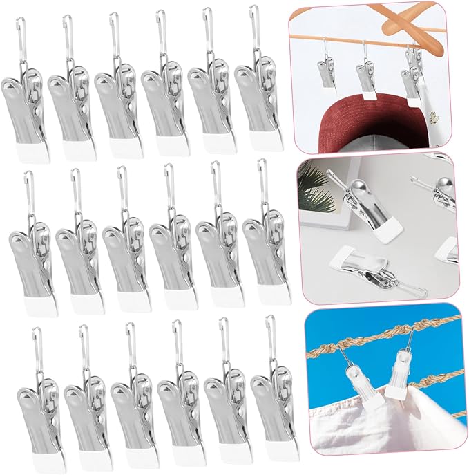20pcs Non Slip Clothespins Clips - Image 7