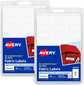 Avery No-Iron Fabric Labels, Washer and Dryer-Safe, Non-Printable, 45 Labels by Avery