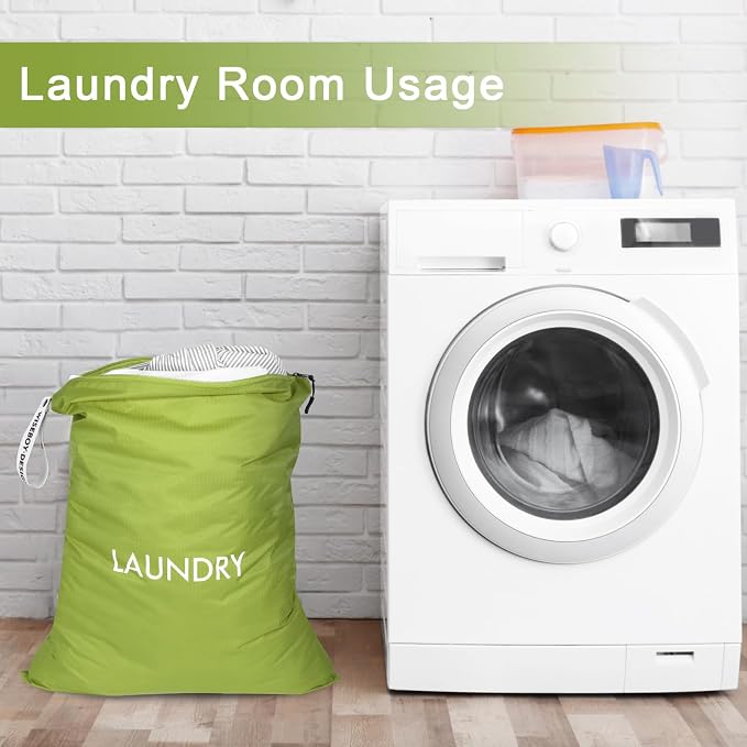 WiseBoy 2 Pack Laundry Bags, Travel Laundry Bag - Image 5