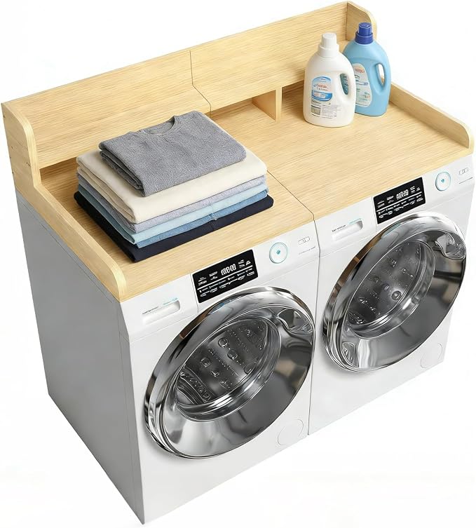 Washer Dryer Countertop with Shelf, Double Layer Organizer - Image 9