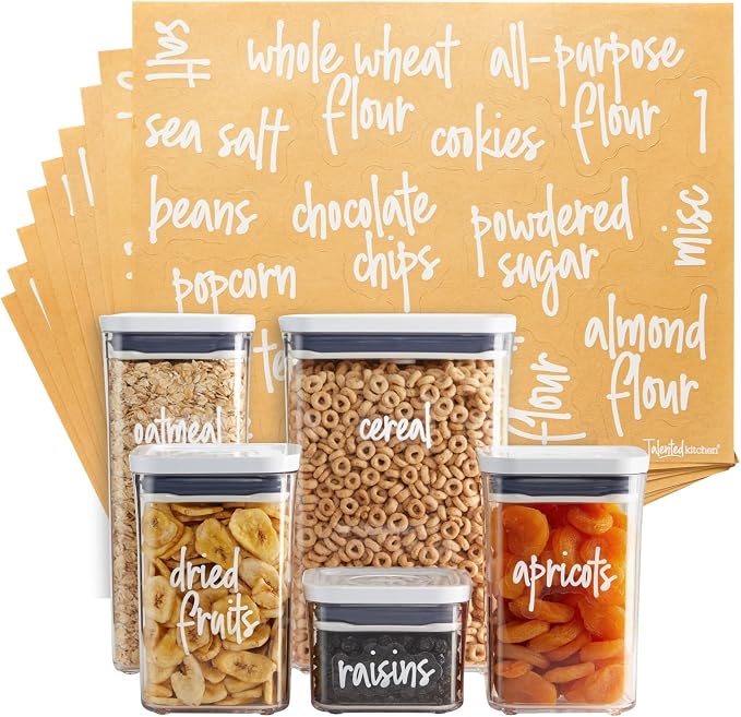 Talented Kitchen Script Pantry Labels by TalentedKitchen