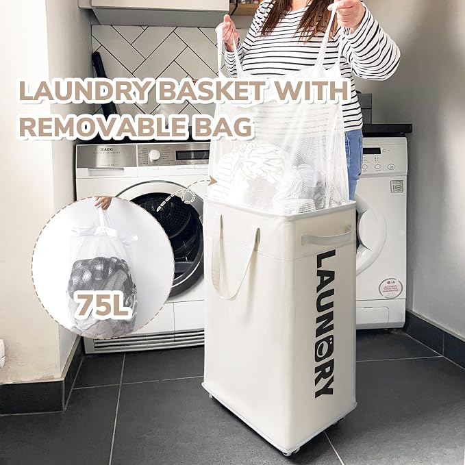 CHICVITA 2-Pack Laundry Baskets - Image 4