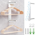 Hanger Holder for Laundry Room, Wall Mounted Clothes Hanger Organizer Stacker by WAYASI