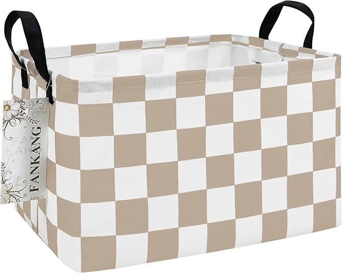FANKANG Storage Bins, Nursery Hamper Canvas Laundry Basket Foldable by FANKANGStorageBasket