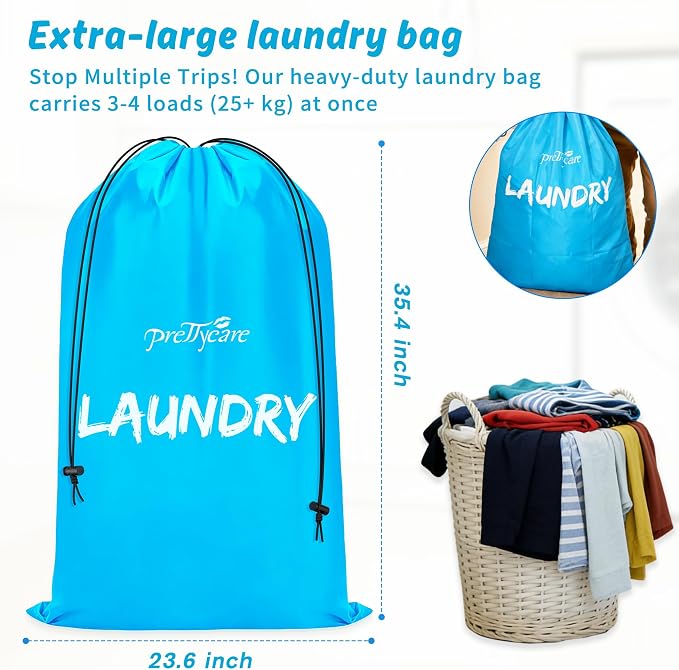 PrettyCare 2 XL Travel Laundry Bags - Image 2