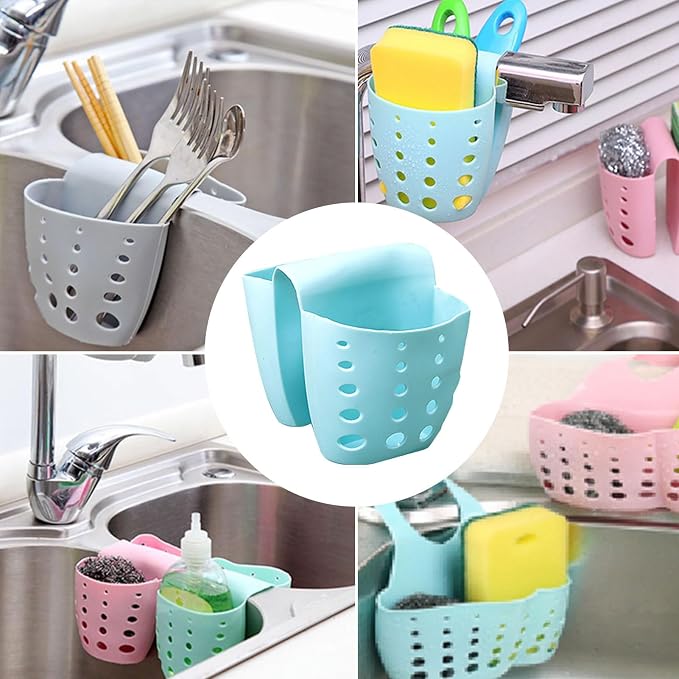 Sponge Holder For Sink, Silicone Construction, 12.3x10.5x9cm, Saddle Sponge - Image 8