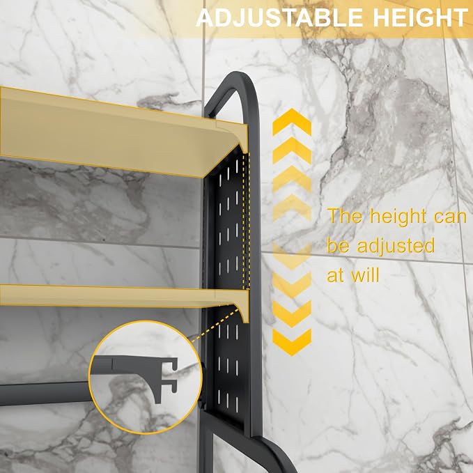 Over Washer Storage, 3 Tier Expandable Washer and Dryer rack, Laundry Room - Image 6