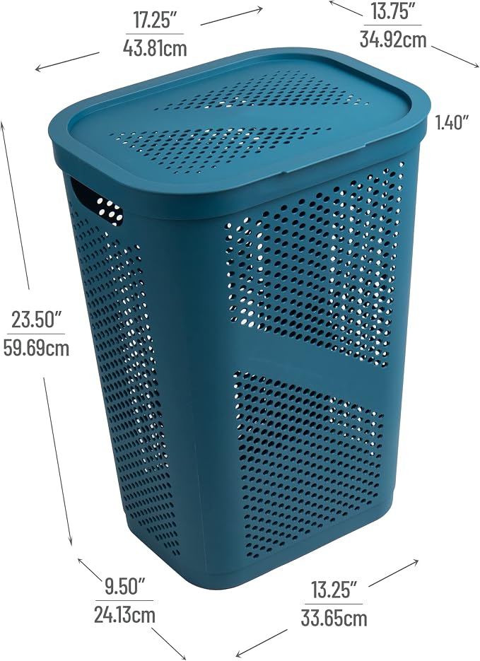 Mind Reader Slim Laundry Hamper - Image 3