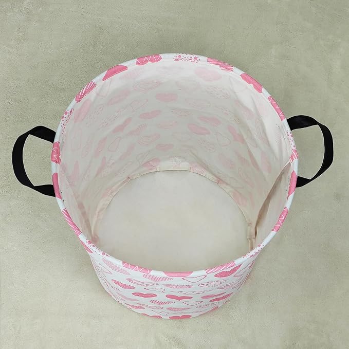 LANGYASHAN Laundry Basket Canvas Fabric Collapsible Organizer Basket - Image 6