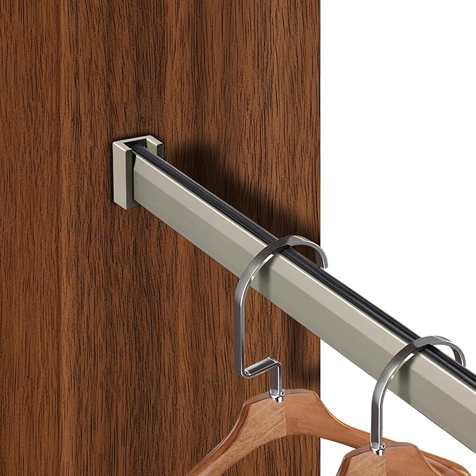 Closet Rod - Cuttable Wardrobe Garment Bar Kit - Heavy Duty Closet Rods - by AGFKXO