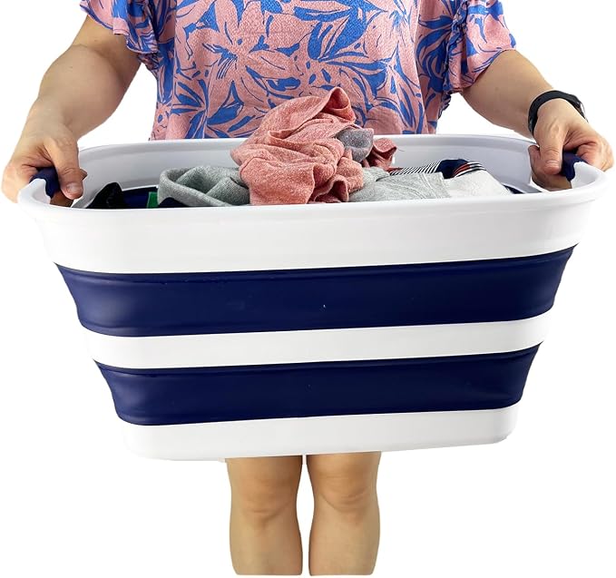 SAMMART Collapsible Plastic Laundry Basket - Image 7