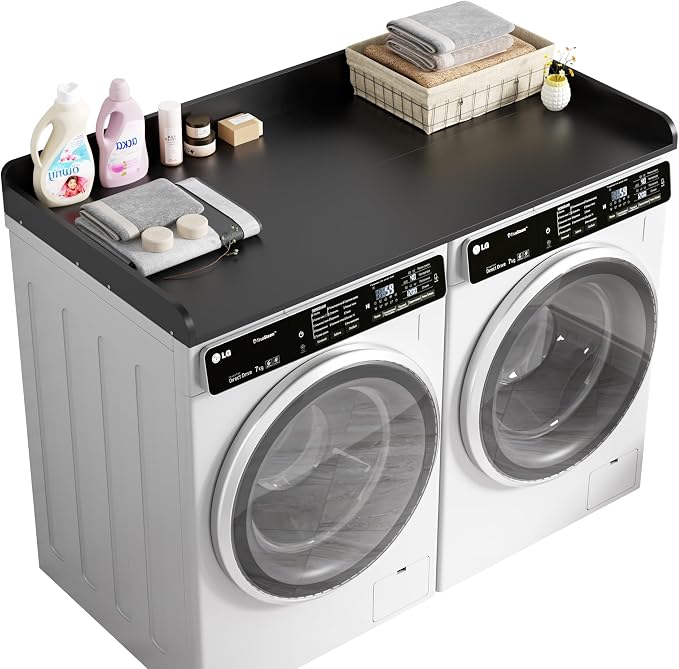 DTK Washer Dryer Countertop, Wood Topper by DTK