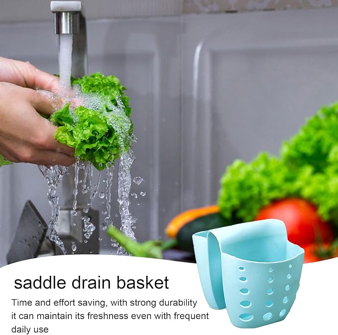 Sponge Holder For Sink, Silicone Construction, 12.3x10.5x9cm, Saddle Sponge - Image 5
