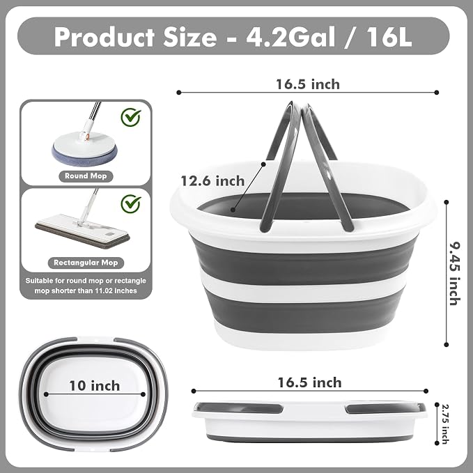 2 Packs Collapsible Bucket - Image 4