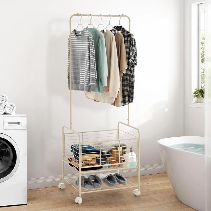 GarveeHome Metal Laundry Cart - Image 6