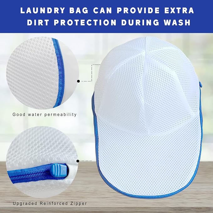 4 Pack Hat Washer Cage for Washing Machine, Baseball Cap Washing Cage, Hat - Image 7