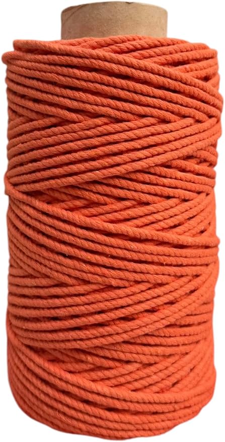 Maker's Craft Natural Macrame Cord 3mm X 109 Yards Twisted Dyed Colors by MakersCraft