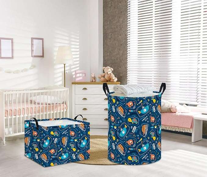 Laundry Hamper, Laundry Basket, Nursery Hamper, Waterproof Storage Bin - Image 3