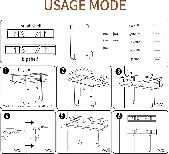 Ironing Board Hanger, 2-Layer Ironing and Iron Board Holder, Iron Board Wall - Image 6