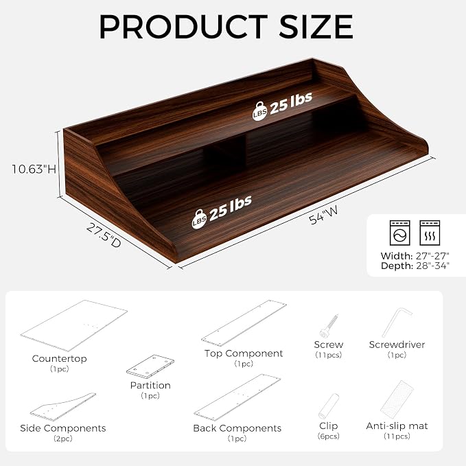 2-Tier Washer Dryer Topper, Laundry Organizer - Image 2