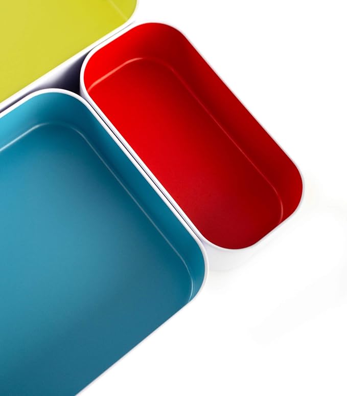 Three by Three Seattle 3 Piece Shallow Metal Organizer Tray Set - Image 5