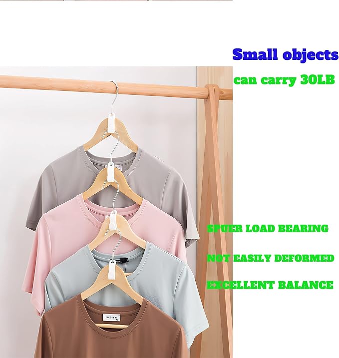 Clothes Hanger Connector Hooks 50PCS Plastic Hooks Cascading Hangers Space - Image 4