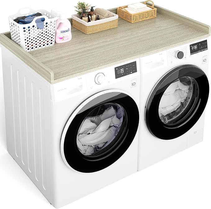 Aheaplus Washer and Dryer Countertop, Laundry Room Organization by Aheaplus
