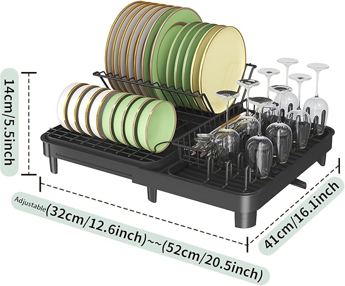 LEMIKKLE Dish Drying Rack, Large-Capacity Dish Drainer - Image 7