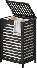 FILWH Laundry Hamper with Lid Large Bamboo Laundry Bin Basket 85L Clothes by FILWH