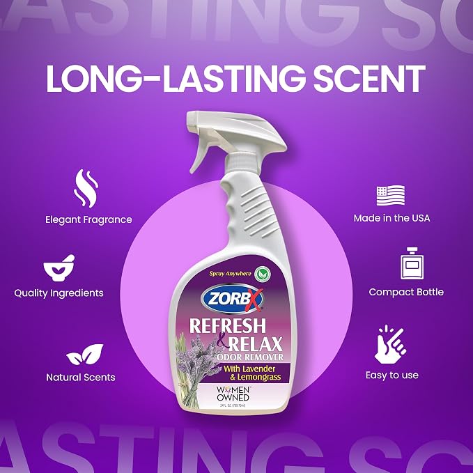 ZORBX Lavender & Lemongrass Spray, 24 Oz - Image 2