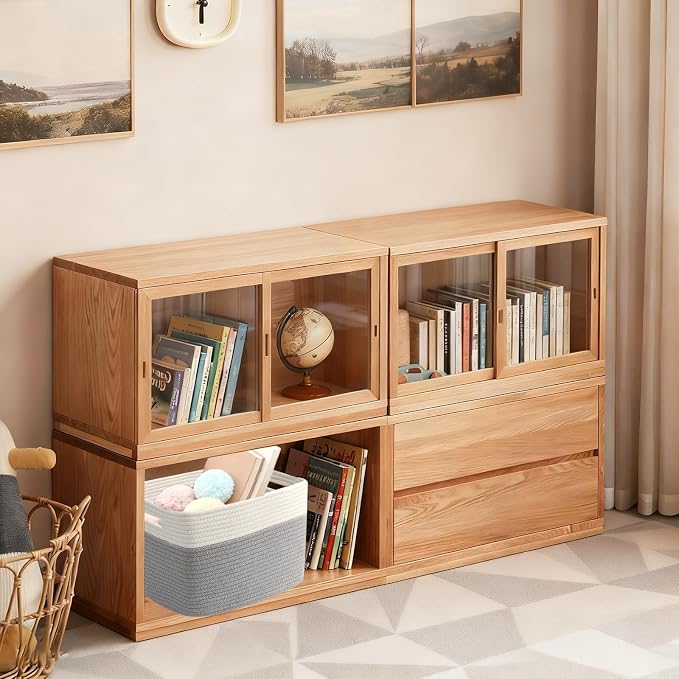 3 Pack Woven Storage Baskets for Shelves, 13.5"×11"×9.5"Organizing Bins - Image 7