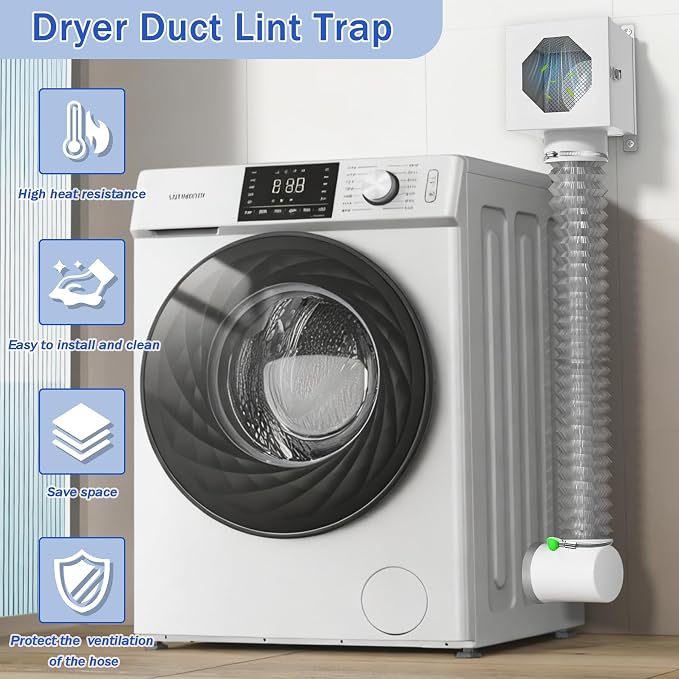 Dryer Lint Trap, Indoor Dryer Vent Kit - Image 5