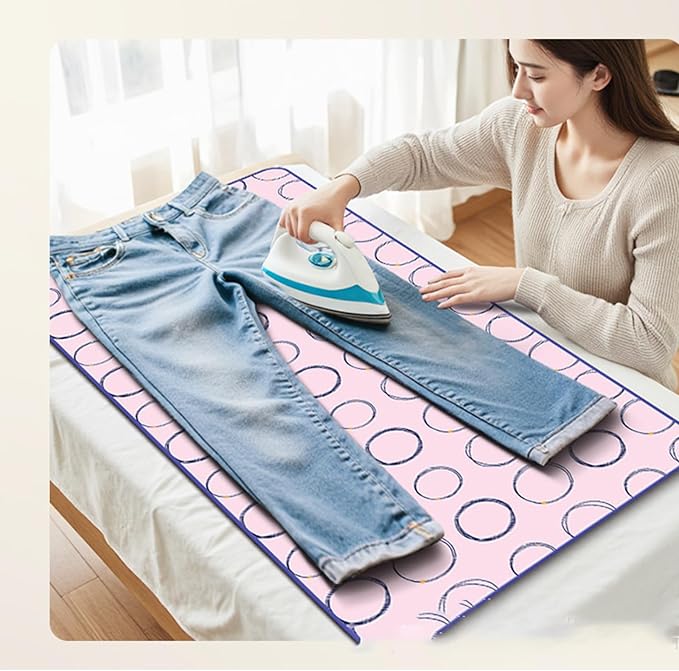 Portable Foldable Ironing Mat for Table Top Iron Pad for Countertop Thick - Image 8