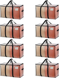 VENO 8 Pack Clear Storage Moving Bags, Heavy Duty Storage Bins by Veno