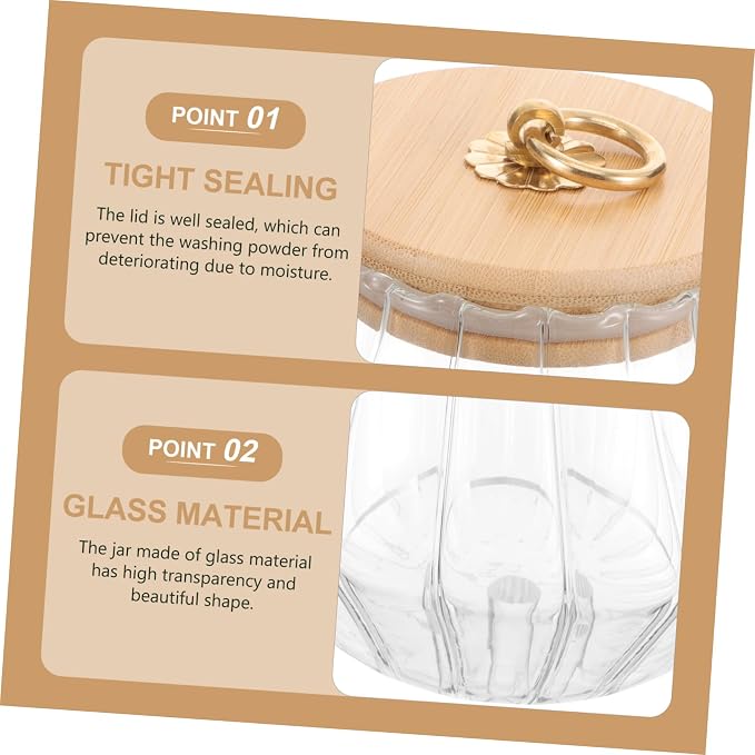 Scent Booster Beads Laundry Detergent Box Simple Containers Lids Airtight Jars - Image 4