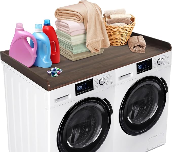 Washer Dryer Countertop, 54x27.5 Inches Waterproof Wood Laundry Topper by Unknown
