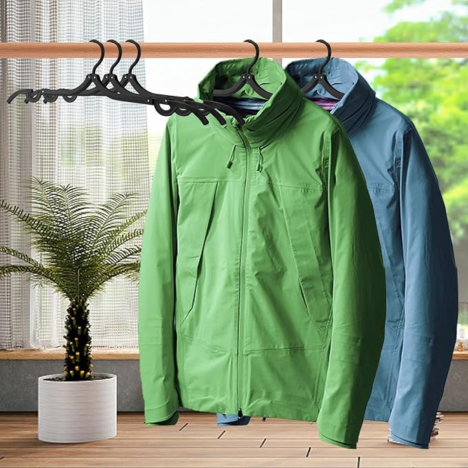 40Pcs FoldableTravel Hangers Space Saving Portable Folding Coat Hangers Travel - Image 5