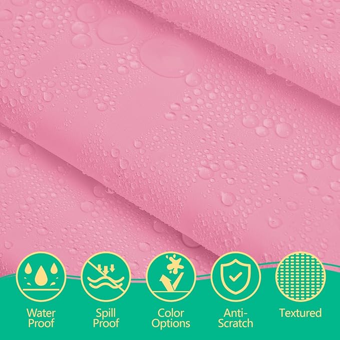 Disposable Pink Plastic Tablecloth 54x108 Inch, 10-Count Waterproof Rectangle - Image 6
