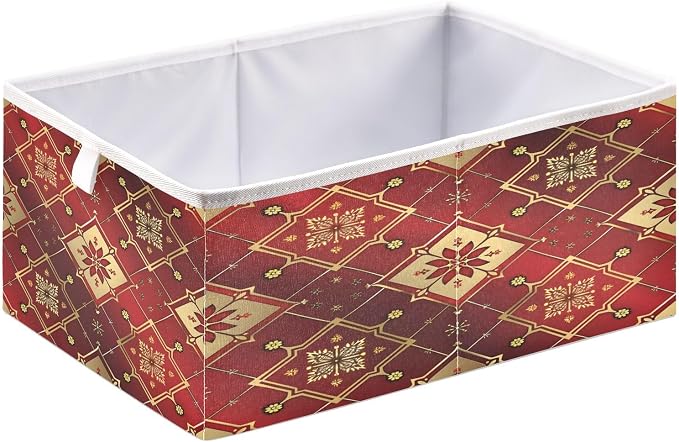 senya Large Storage Bins Tile Golden Tile Collapsible Foldable Storage Cubes - Image 2