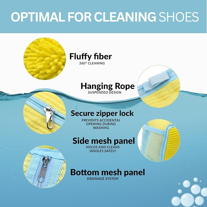 Shoe Washing Machine Bag Set – Durable Mesh Sneaker Laundry Bags - Image 7
