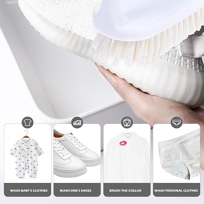 Iron-Type Laundry Brush with Handle, Lightweight Portable Cleaning Tool - Image 5