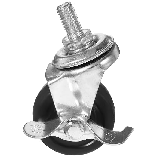 5-Inch Rubber Industrial Stem Caster Wheels by PHENOFICE