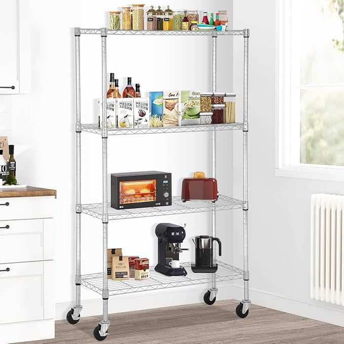 Meet perfect 4-Tier Wire Shelving Unit - Image 2