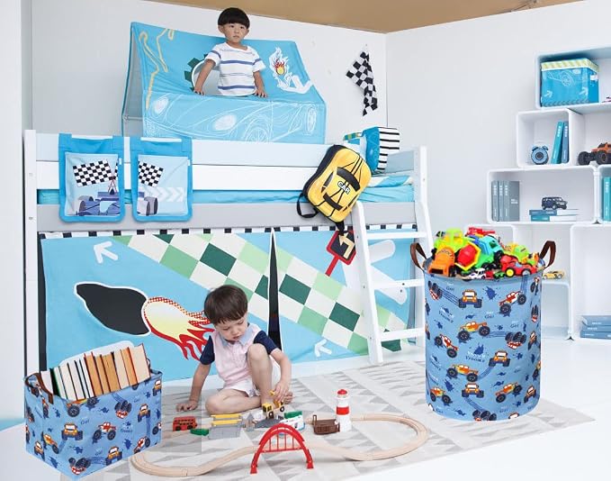 Rectangular Monster Truck Basket Organizer.Kids Baskets, Boys Storage Basket - Image 2