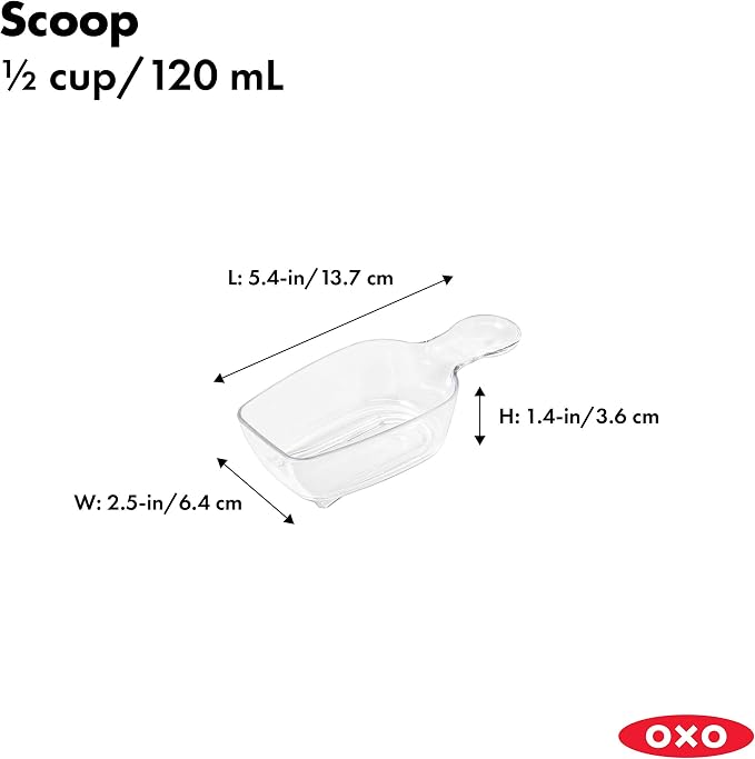 OXO Good Grips POP Container 1/2 Cup Scoop - Image 3