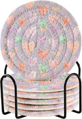 Soft Lavender Hearts Coasters Set of 6 by Unknown
