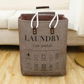 Small Laundry Basket, 50L Foldable Laundry Hamper Organizer by MLUUHK