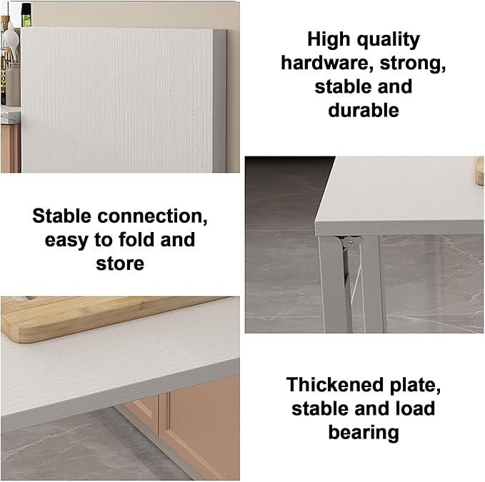 Fold Down Wall Mount Desk, Wall Mounted Drop Leaf Table, Heavy Duty Small - Image 4