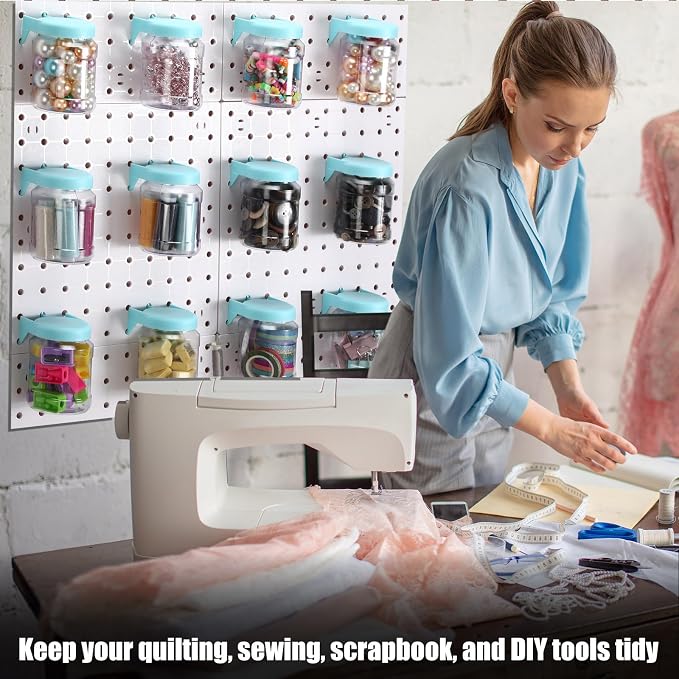 Unittype 20 Set Pegboard Organizer Accessories Peg Boards Jars - Image 7